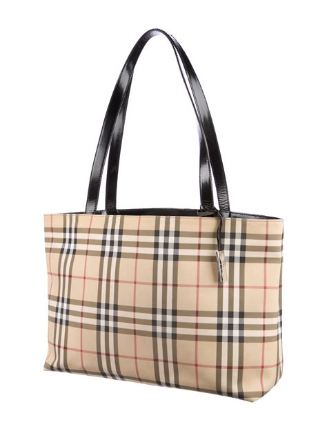 burberry large nova check tote bag|burberry medium top handle tote.